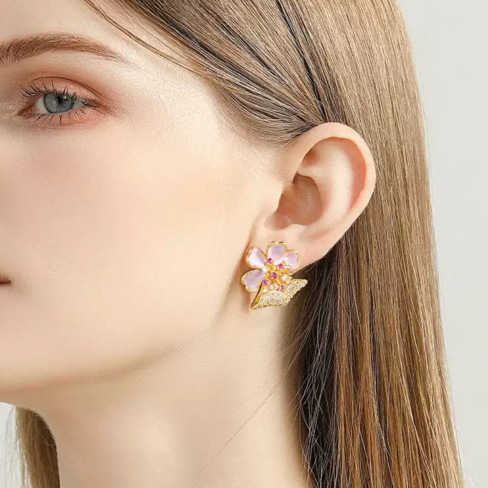 Sakura Stud Earrings