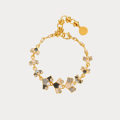 Vintage Petal Pearl Bracelet