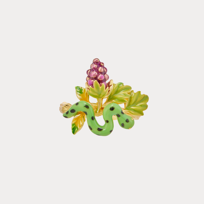 Snake and Grape Vine Ring