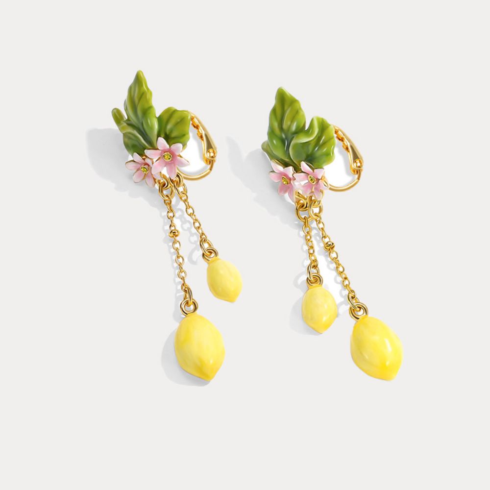 Lemon Tassel earrings