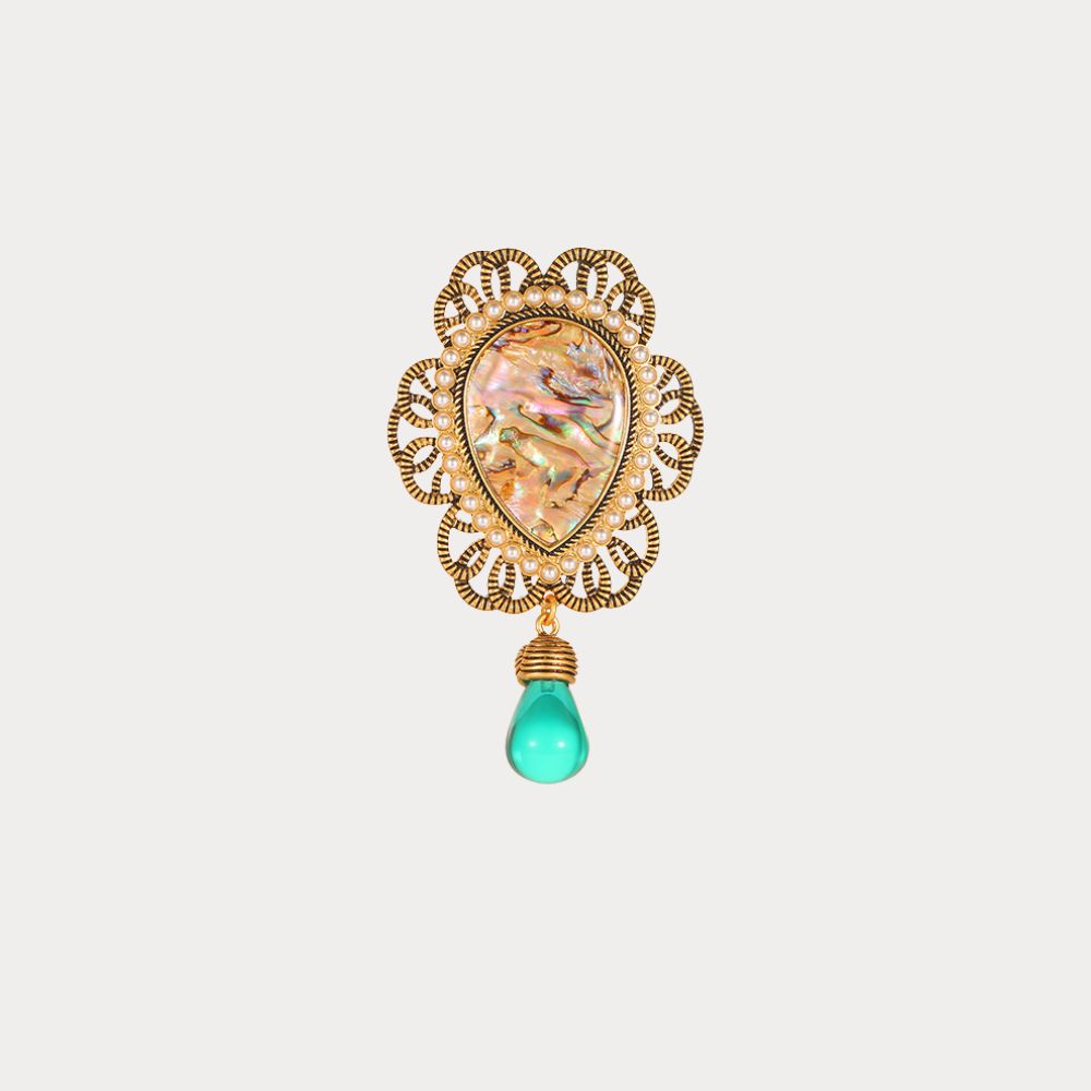 Vintage Teardrop Brooch