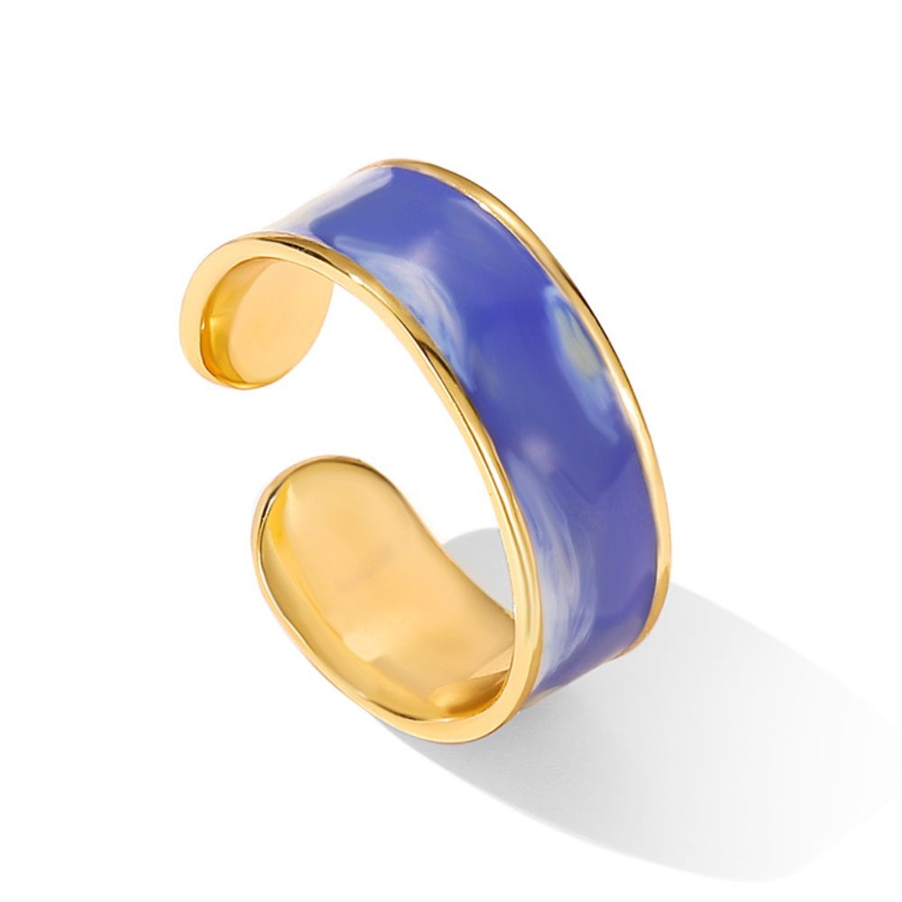 Blue Starry Night Ring