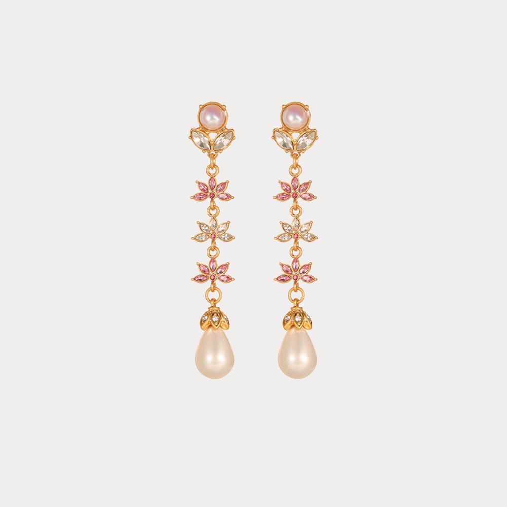 Vintage Pearl Dangle Earrings