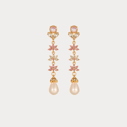 Vintage Pearl Dangle Earrings