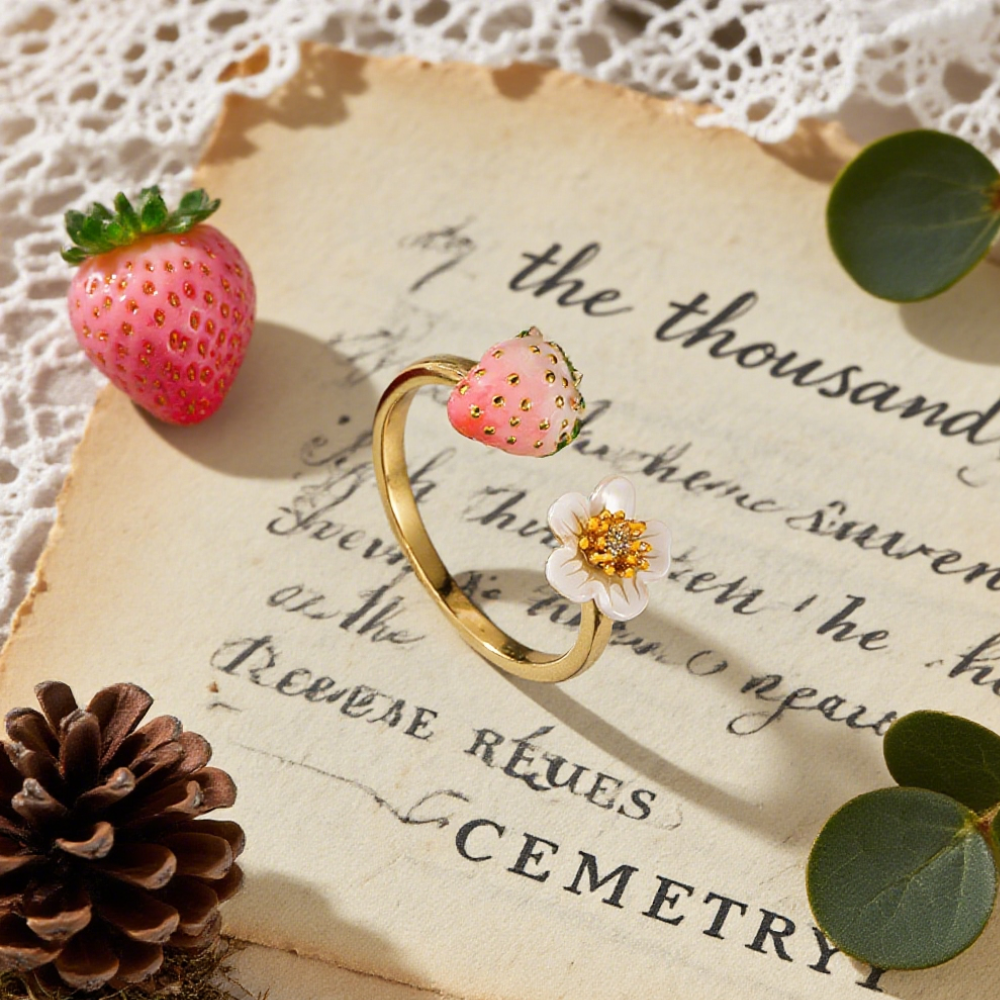 Pink Strawberry Ring