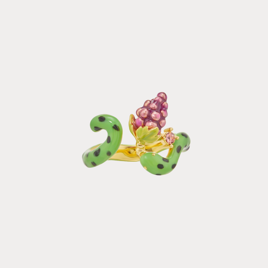 Snake and Grape Vine Ring