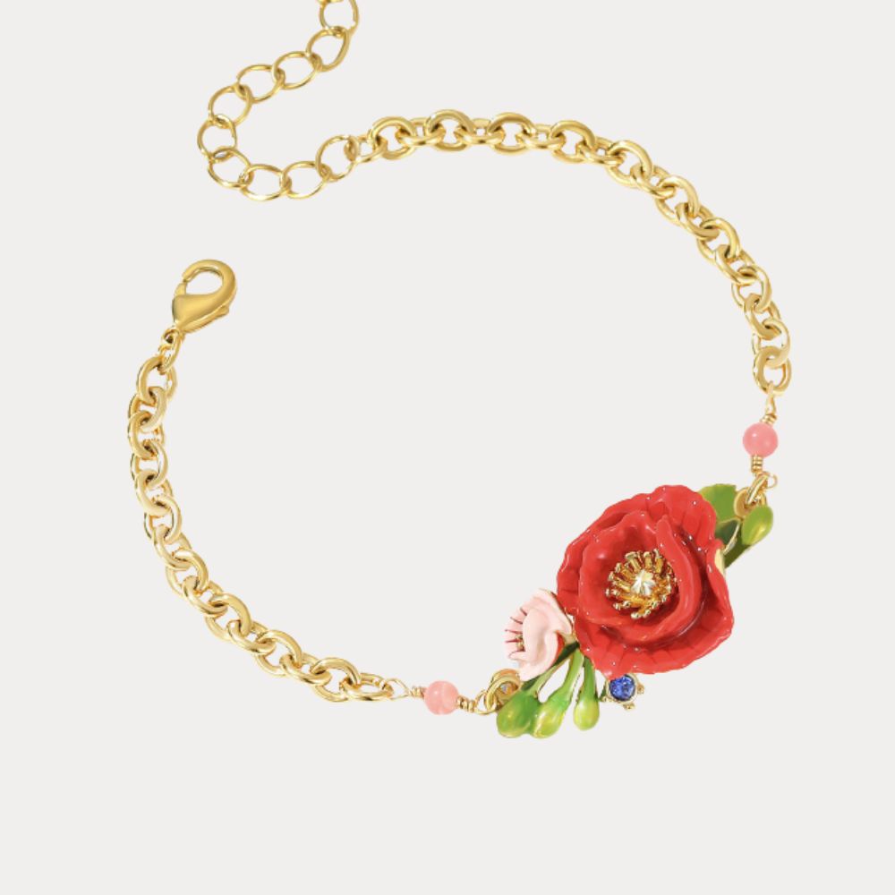 Corn Poppy Bracelet