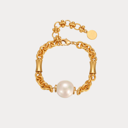 Vintage Golden Orb Chain Bracelet