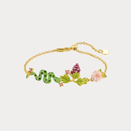 Snake and Grape Vine Bracelet