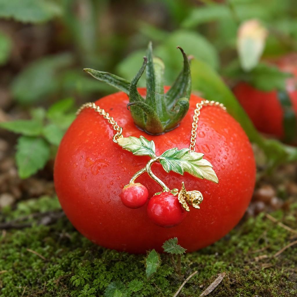 Tomato Necklace
