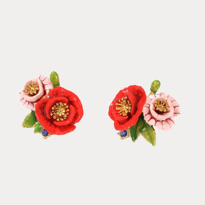 Corn Poppy Earring