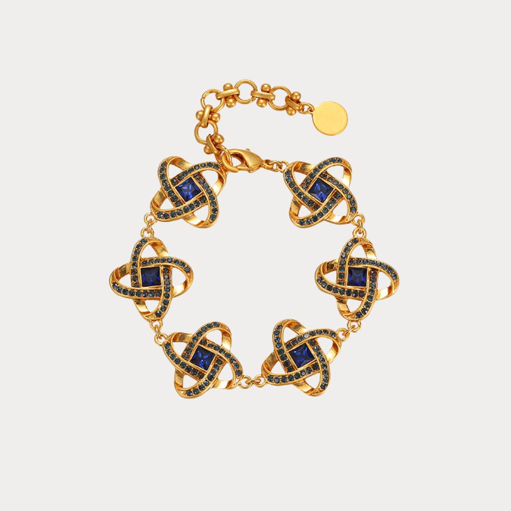 Vintage Midnight Knot Bracelet