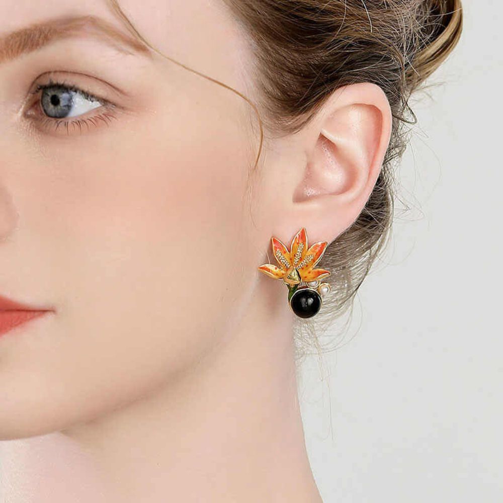 Blackberry Lily Earrings