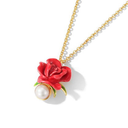 Red Rose Necklace