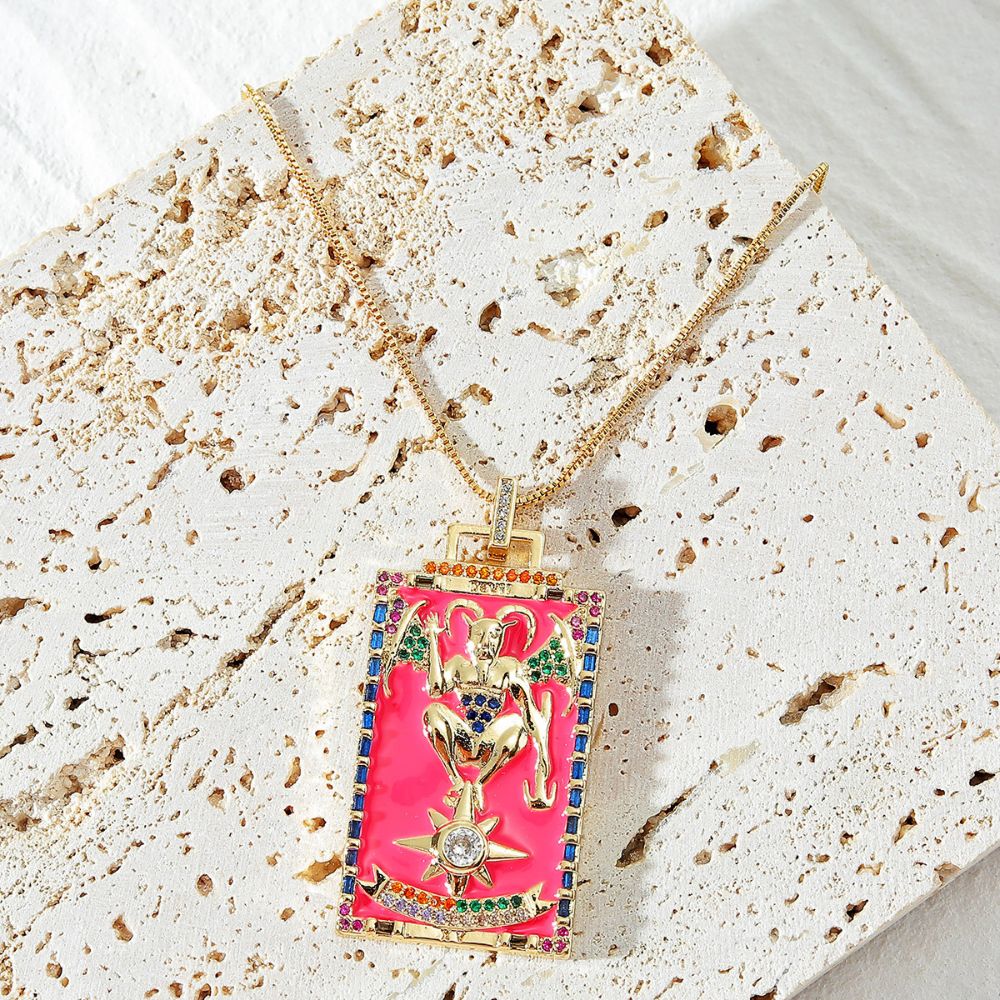 Tarot Card Necklace - The Devil