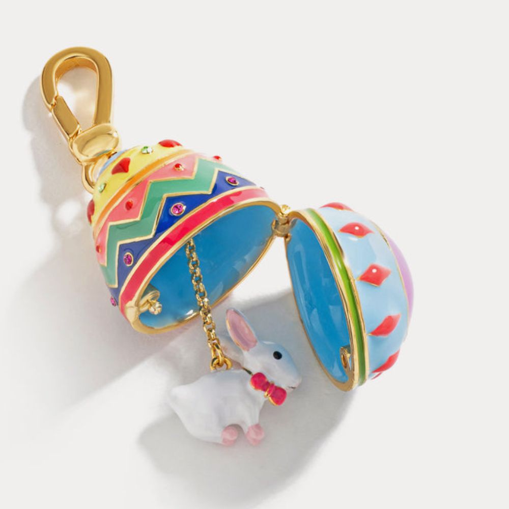 Rabbit Easter Egg Locket Pendant