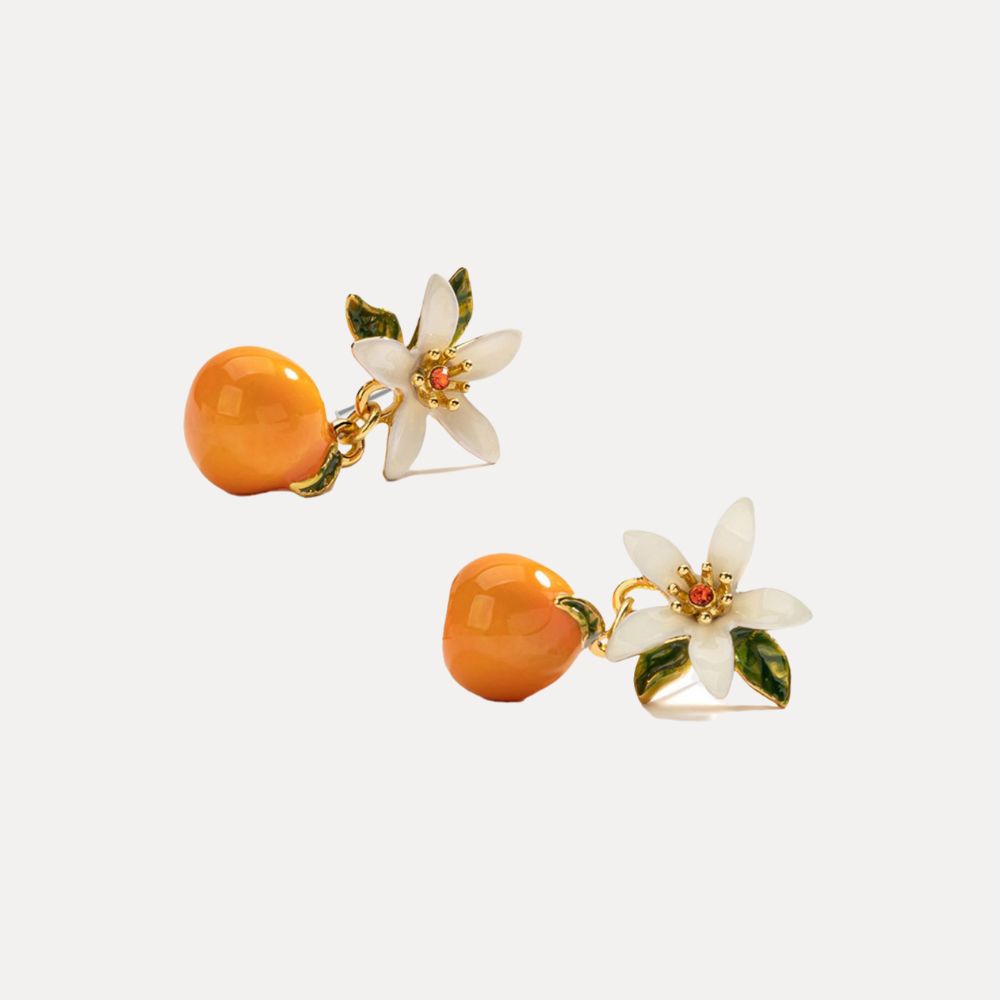 Orange Earrings