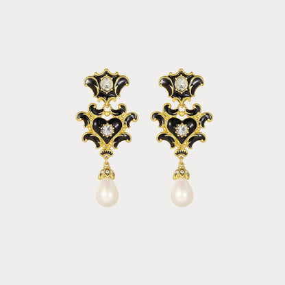 Vintage Noir Drop Earrings