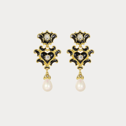 Vintage Noir Drop Earrings