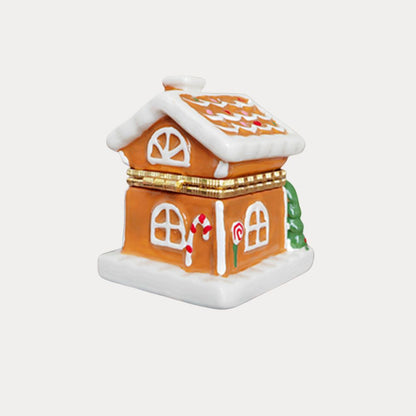 Gingerbread House Christmas Trinket Box