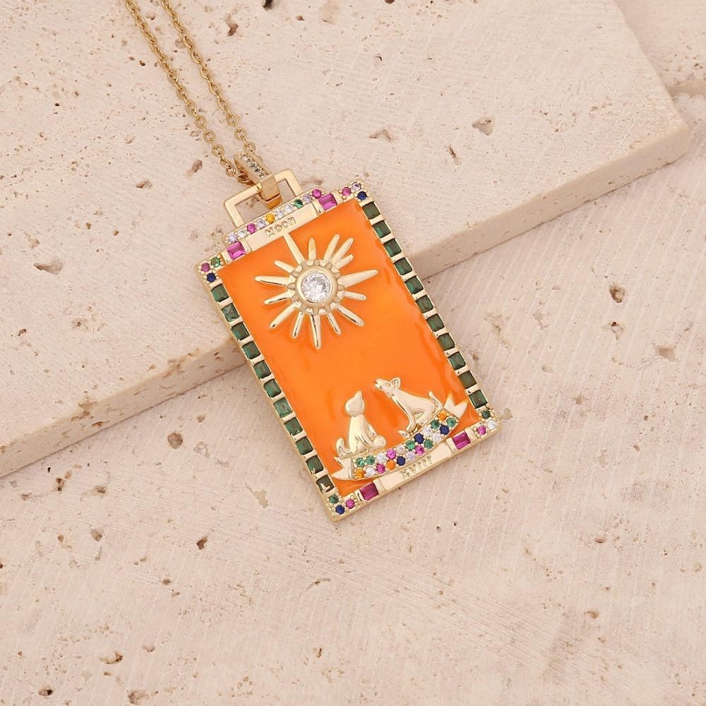 Tarot Card Necklace - The Moon