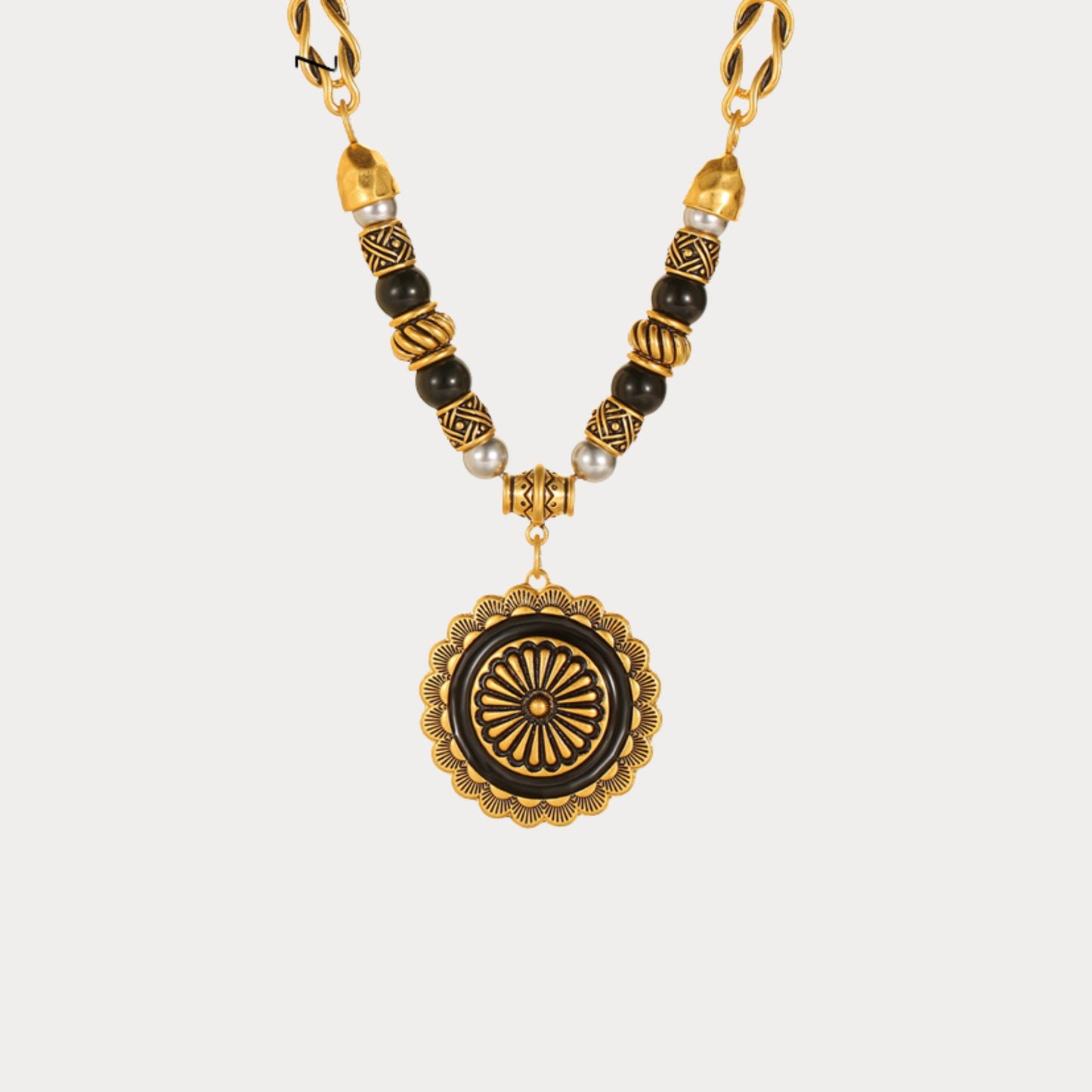 Vintage Sunflower Radiance Necklace