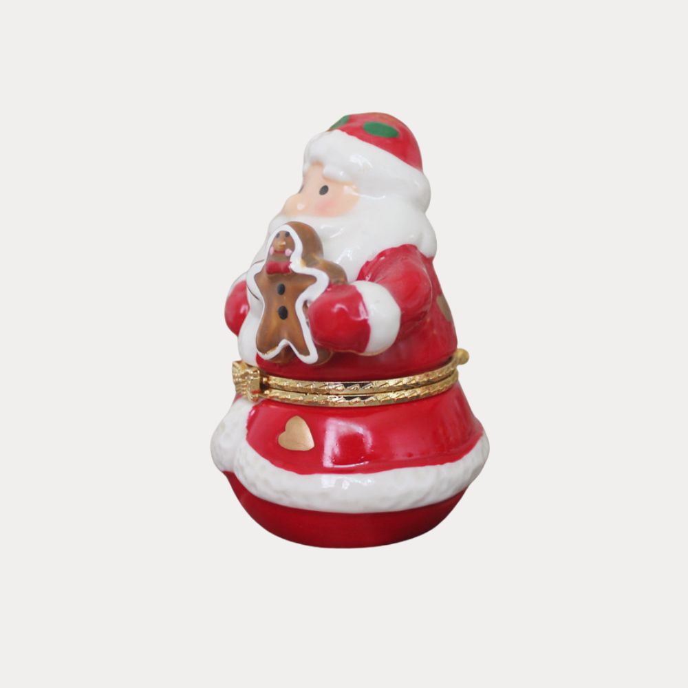 Santa Claus with Gingerbread Trinket Box