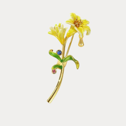 Golden Blossom Brooch