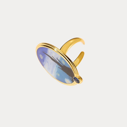 Blue Starry Night Ring