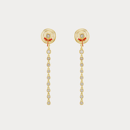 Aqua Dragonfly Earrings