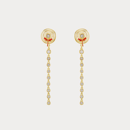 Aqua Dragonfly Earrings