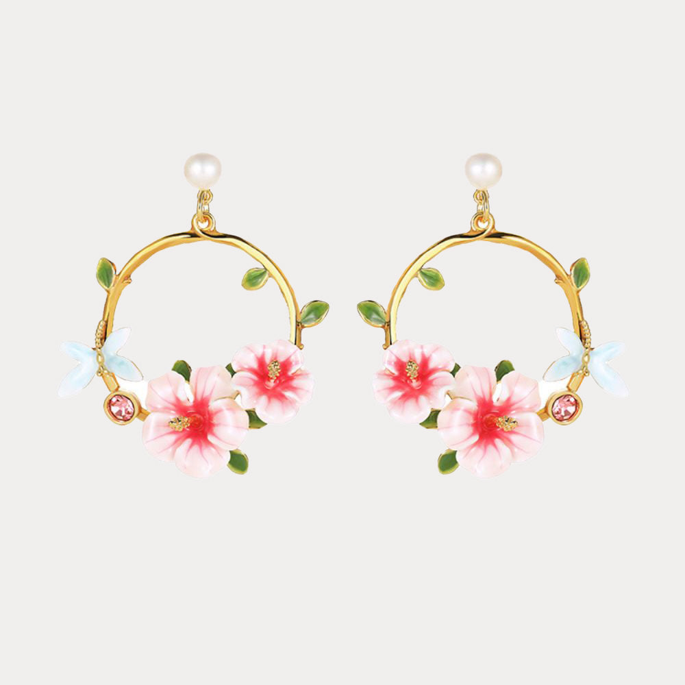 Hibiscus Earrings