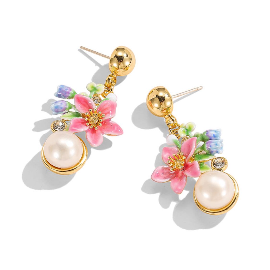 Tropical Blossom Drop Earrings