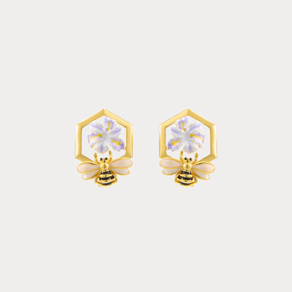 Honey Bee Stud Earrings