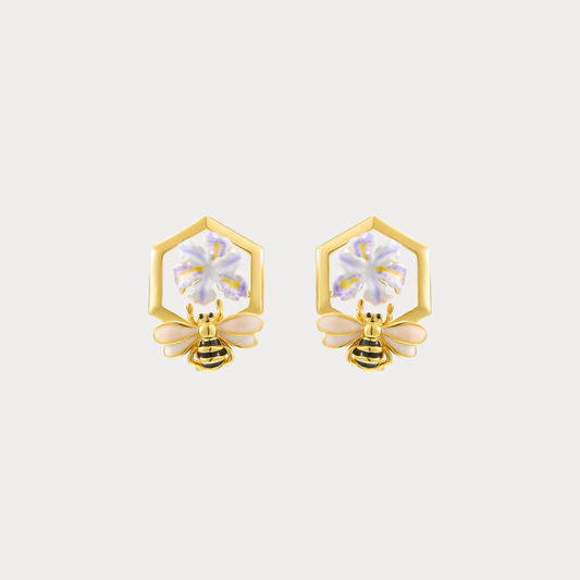 Honey Bee Stud Earrings