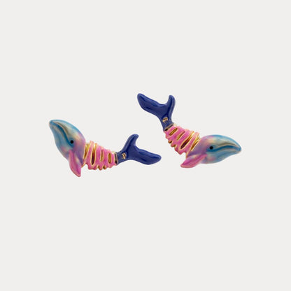 Whale Earrings