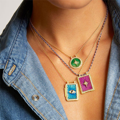 Bohemian Tarot Card Necklace