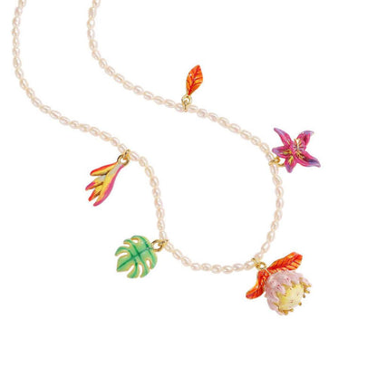 Bird of Paradise Flower Necklace