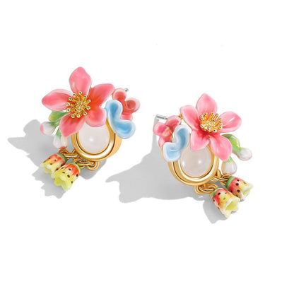 Tropical Blossom Drop Earrings