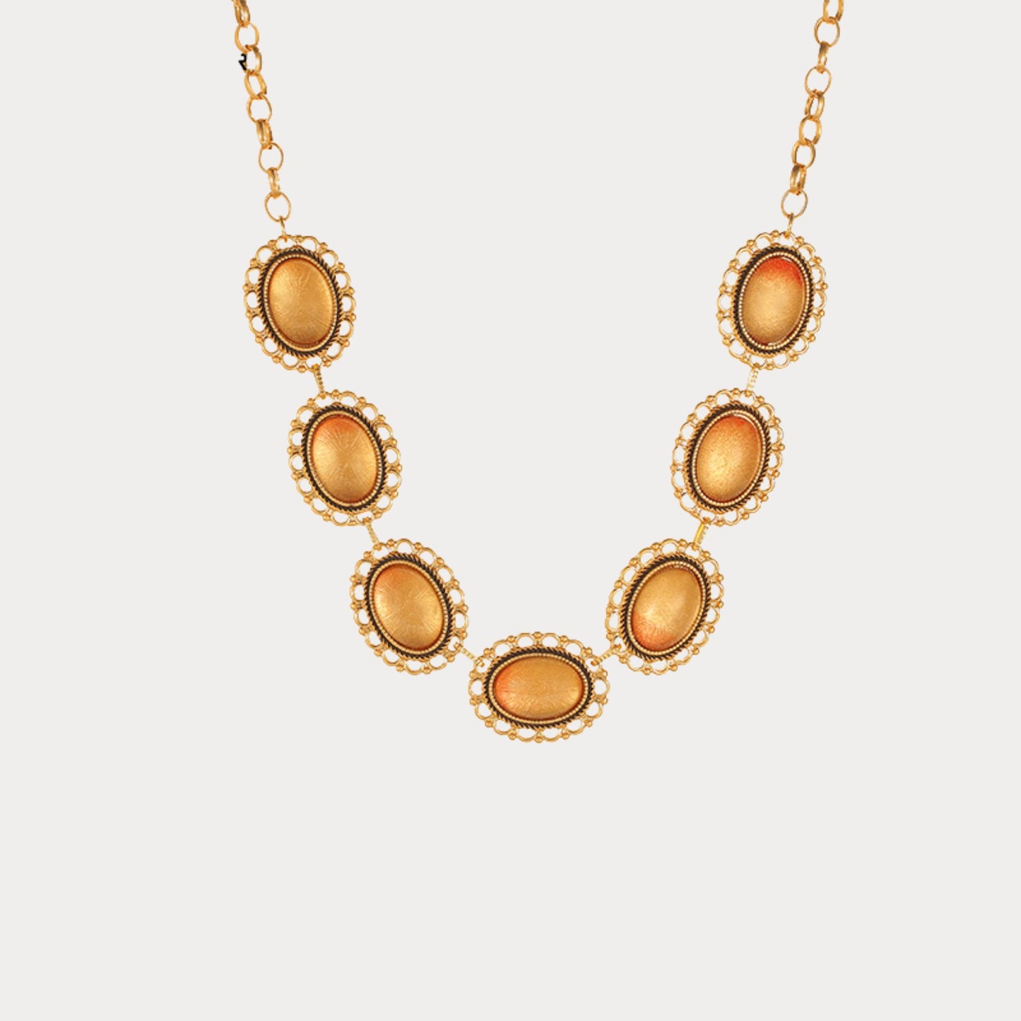 Vintage Lustrous Glazed Orb Necklace