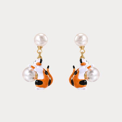 Calico Kitten Earrings