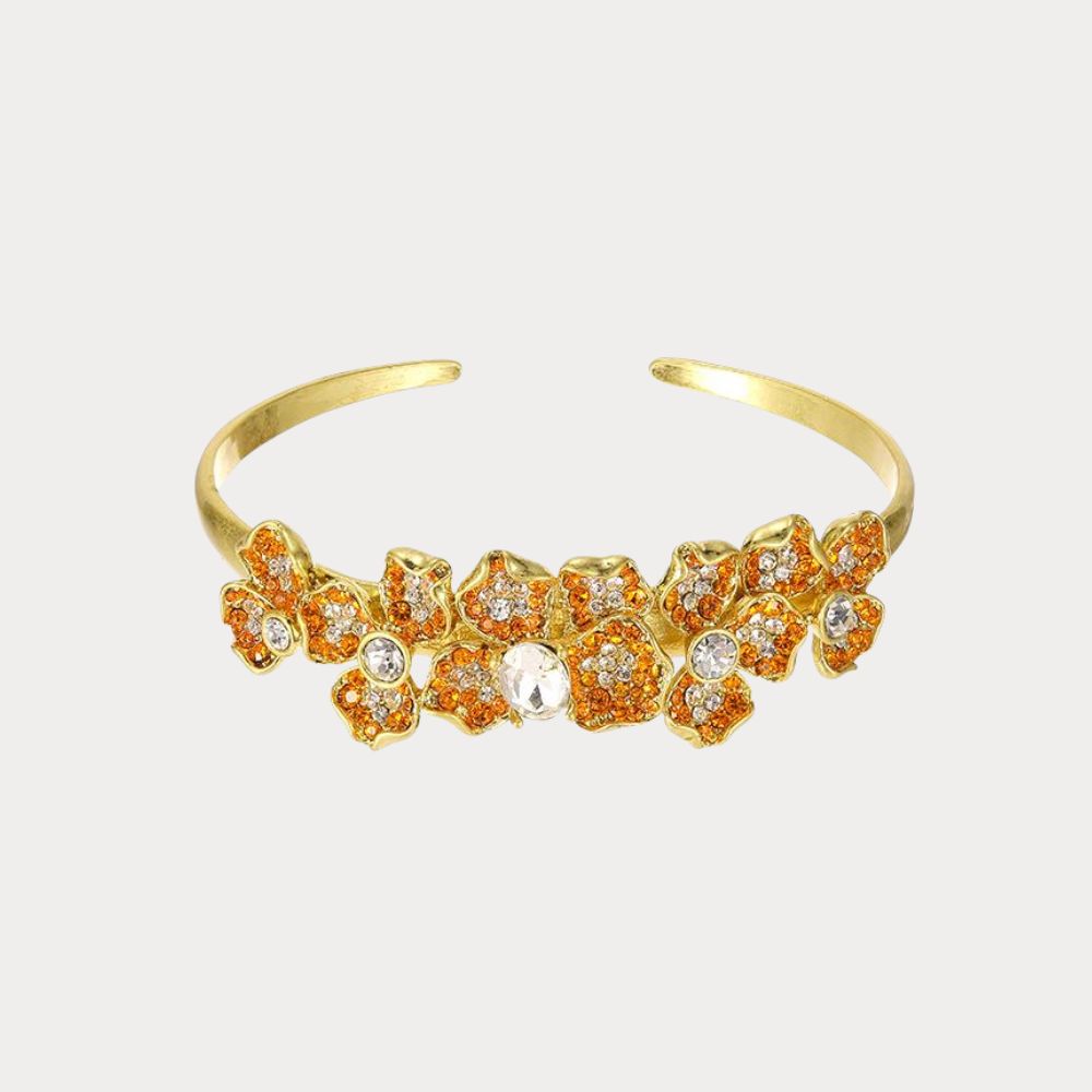 Vintage Blossom Cuff Bracelet