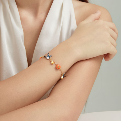 Persimmon Magpie Bracelet