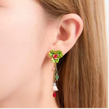 Clover Blossom Drop Earrings