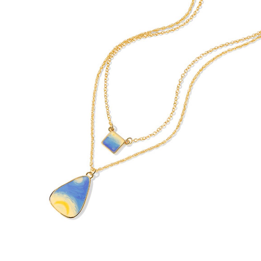 Blue Starry Night Necklace