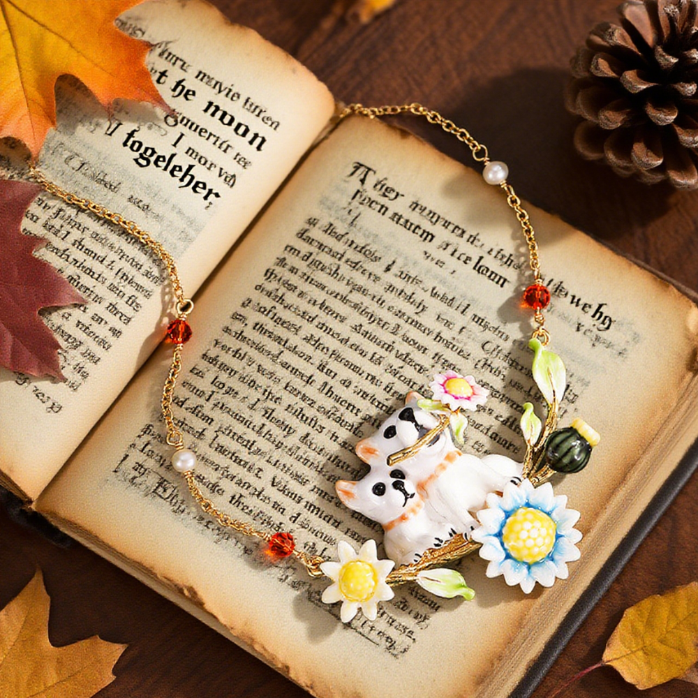 Dog Daisy Necklace