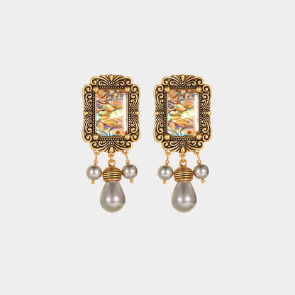 Vintage Iridescent Glow Stud Earrings