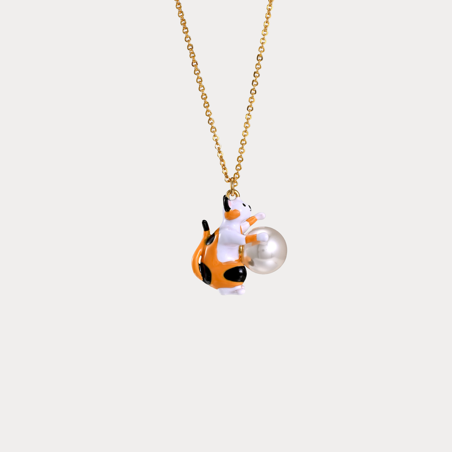Calico Kitten Necklace