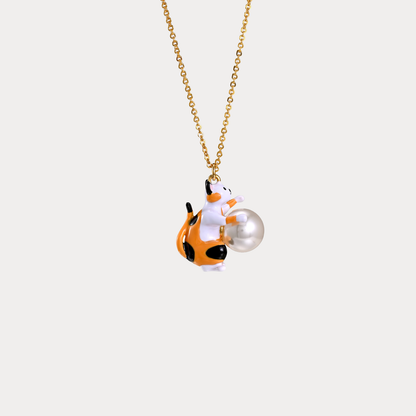 Calico Kitten Necklace