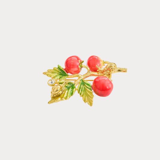 Tomato Brooch